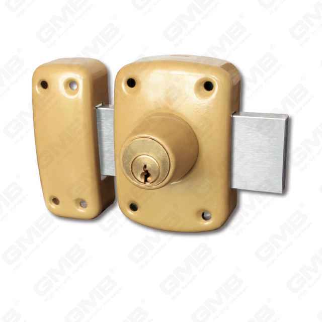 Security Nigh Latch Lock Steel Deadbolt key hole Deadbolt Rim Lock Rim