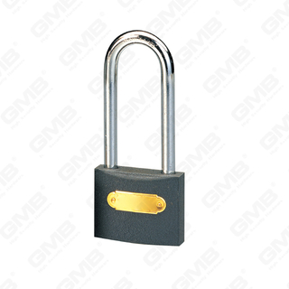LONG SHACKLE Solid Full Brass Cylinder GREY IRON PADLOCK (001-L)