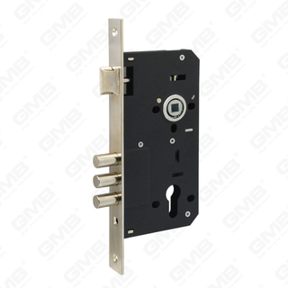 High Security Mortise Door lock 3 pin Steel deadbolt Zamak Brass latch cylinder hole Lock Body [194-45R 50R 60R-3R]