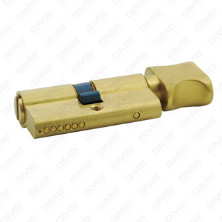 Security brass cylinder with turn knob [GMB-CY-04]