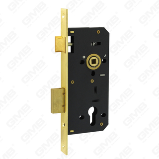 High Security Mortise Door lock Steel Brass deadbolt Zamak Brass latch cylinder hole Lock Body [194-40R 45R 50R 60R]