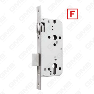 High Security Stainless Steel Mortise Door cylinder hole roller latch lock Lock Body For bathroom doors (ZR Series)